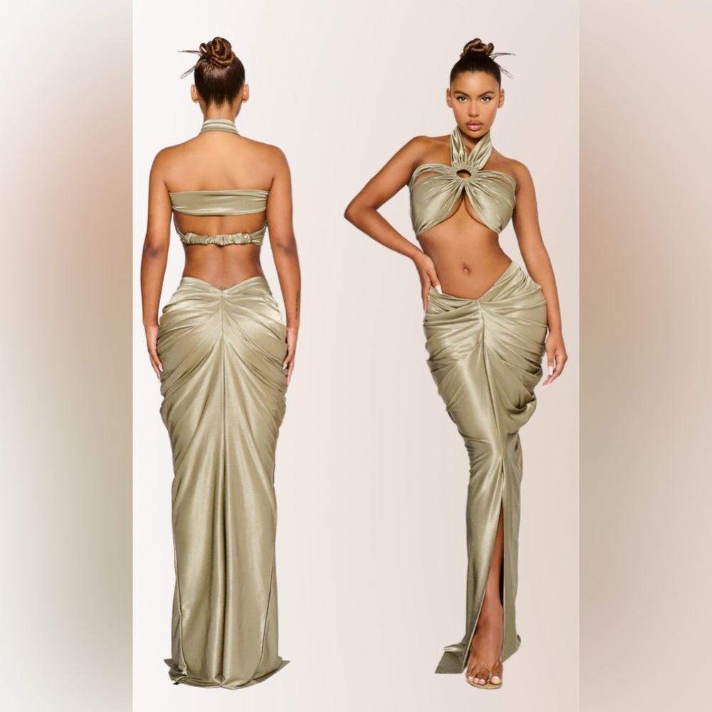 COPY - LAUCALA SKIRT & TOP - SATIVA GREEN